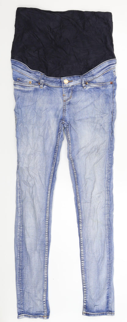 Womens UK Size 10 H&M Extra-Slim Fit Skinny Blue Jeans
