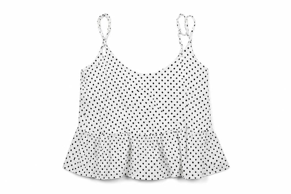 Womens UK Size 6 Topshop White Basic Tank