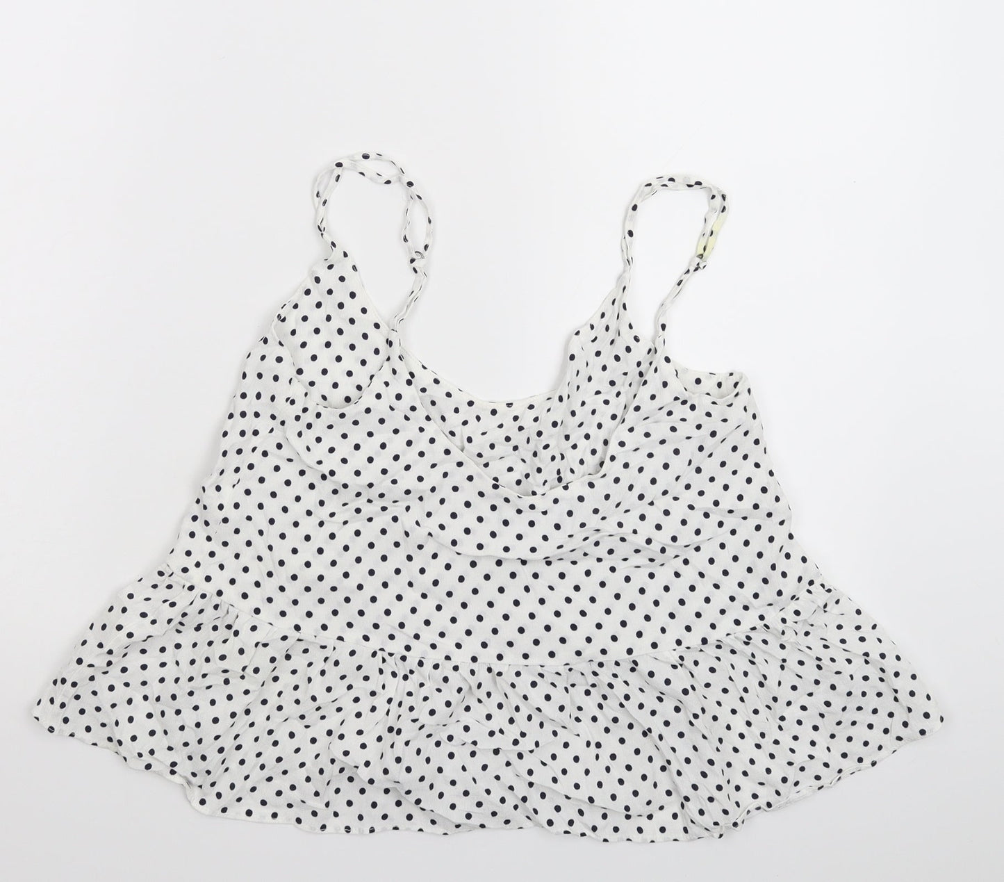 Womens UK Size 6 Topshop White Basic Tank