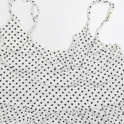 Womens UK Size 6 Topshop White Basic Tank