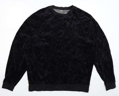 Mens UK Size S ASOS Black Pullover Sweatshirt