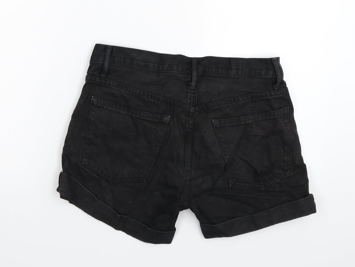 Gap Womens Black  Denim Hot Pants Shorts Size 30 in