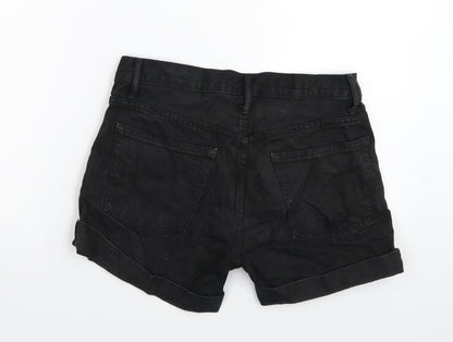 Gap Womens Black  Denim Hot Pants Shorts Size 30 in