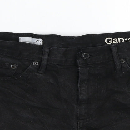 Gap Womens Black  Denim Hot Pants Shorts Size 30 in