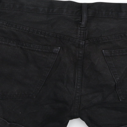 Gap Womens Black  Denim Hot Pants Shorts Size 30 in