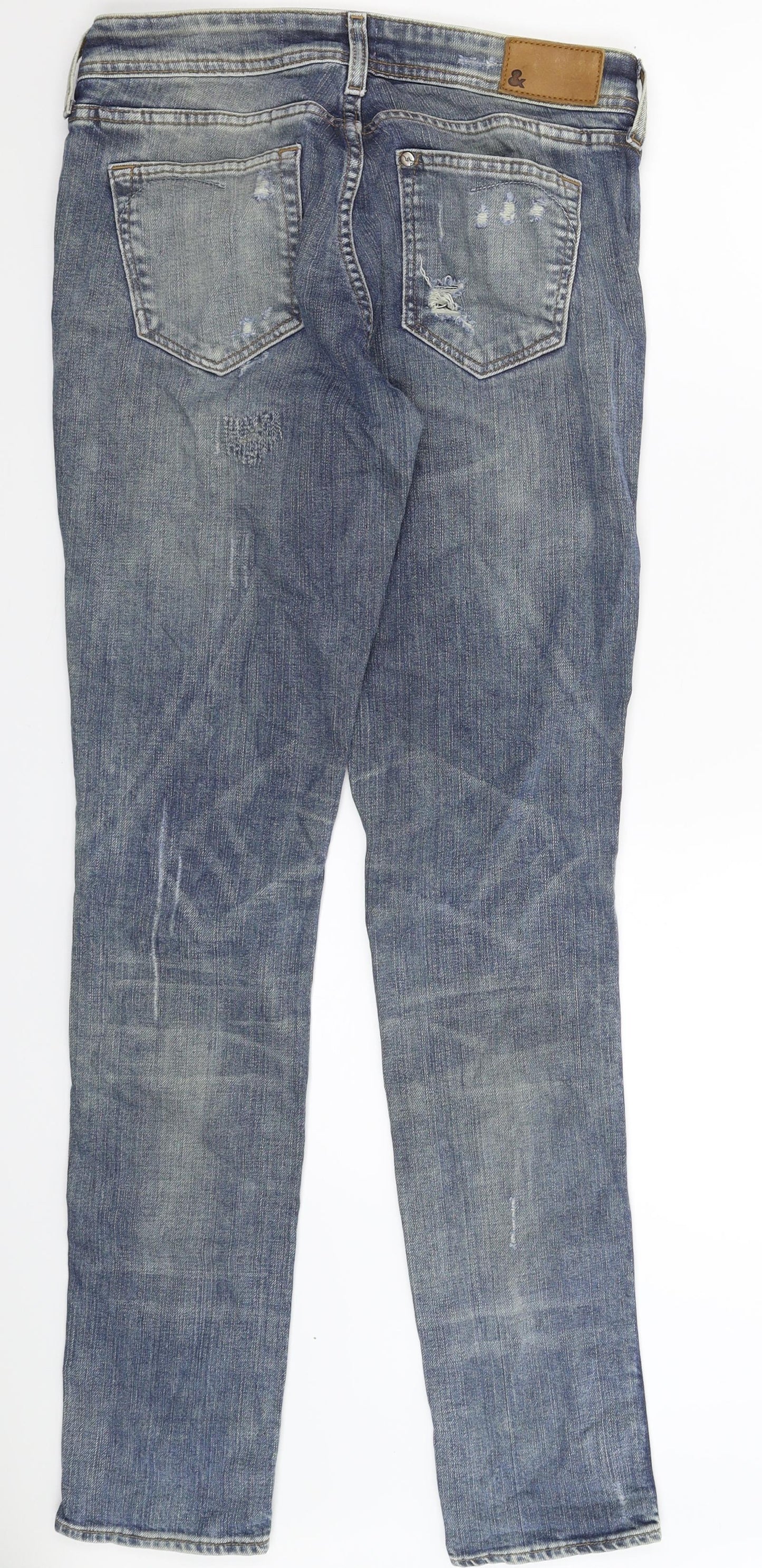 Womens UK Size 27 in H&M Extra-Slim Fit Skinny Blue Jeans