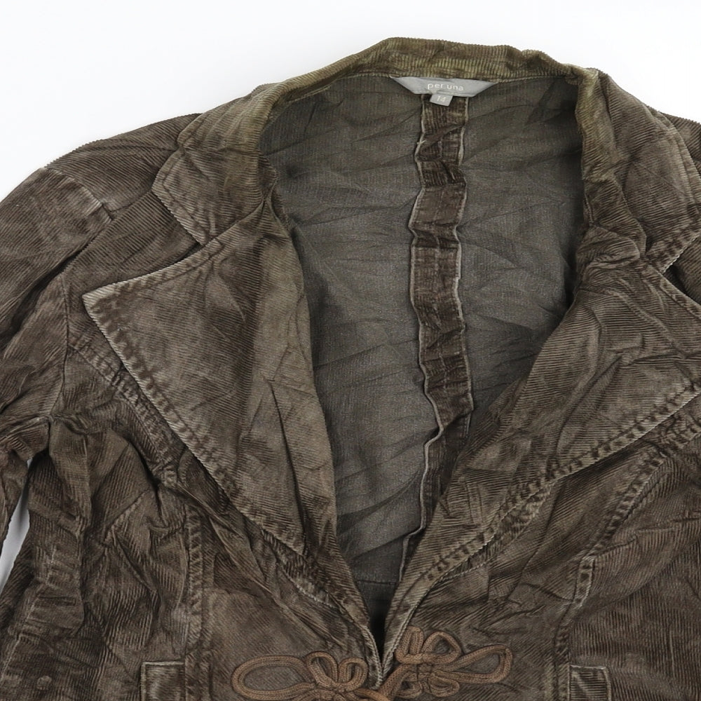 Womens UK Size 14 Per Una Grey Jacket