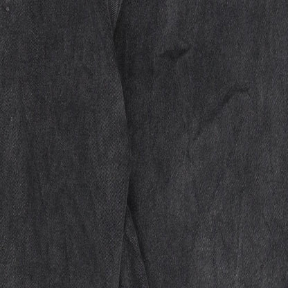 SheIn Womens Black  Denim Straight Jeans Size M L27 in