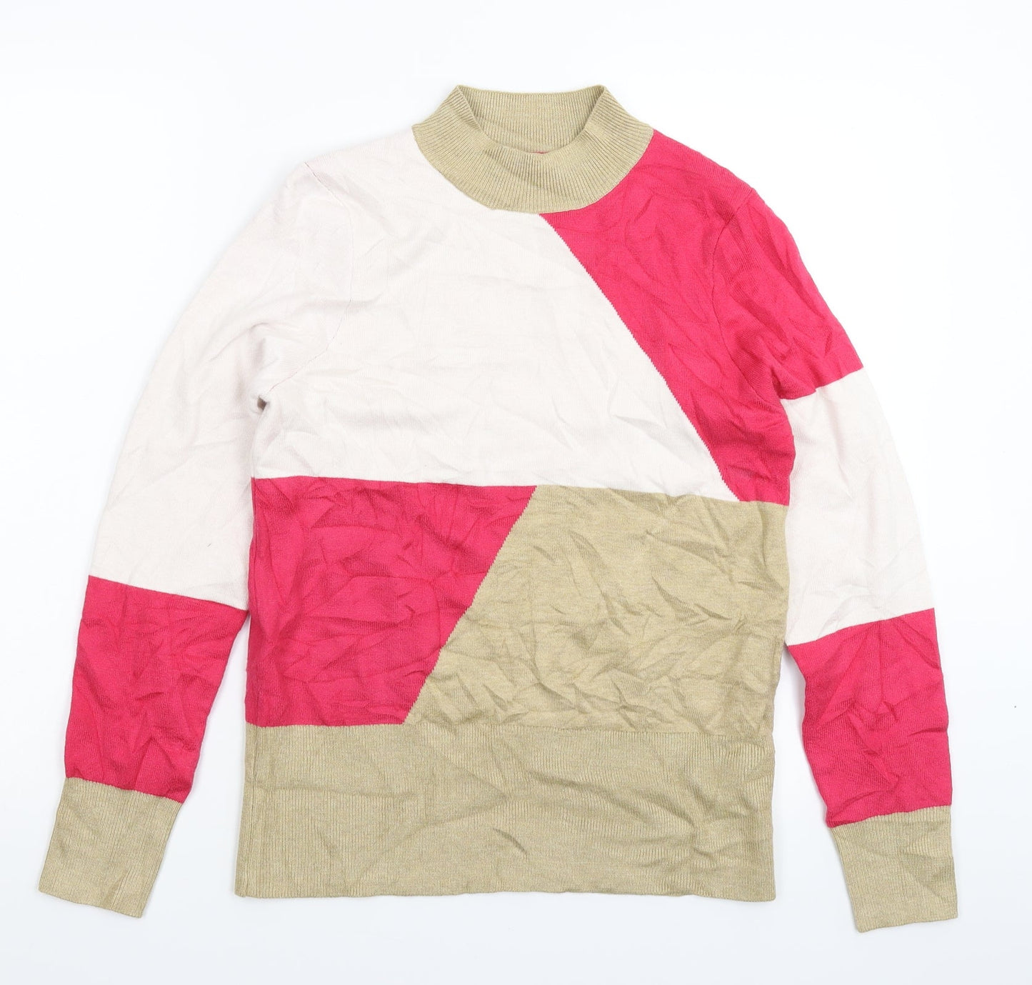 Marks and Spencer Womens Multicoloured  Knit Pullover Jumper Size 12