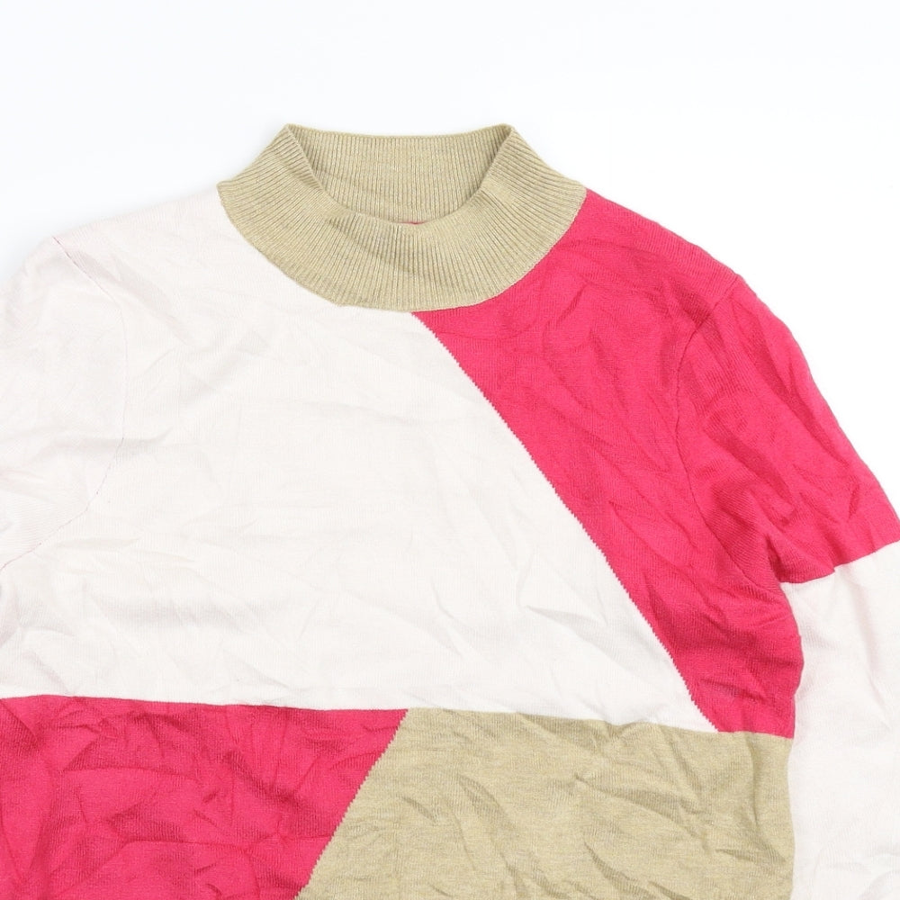 Marks and Spencer Womens Multicoloured  Knit Pullover Jumper Size 12