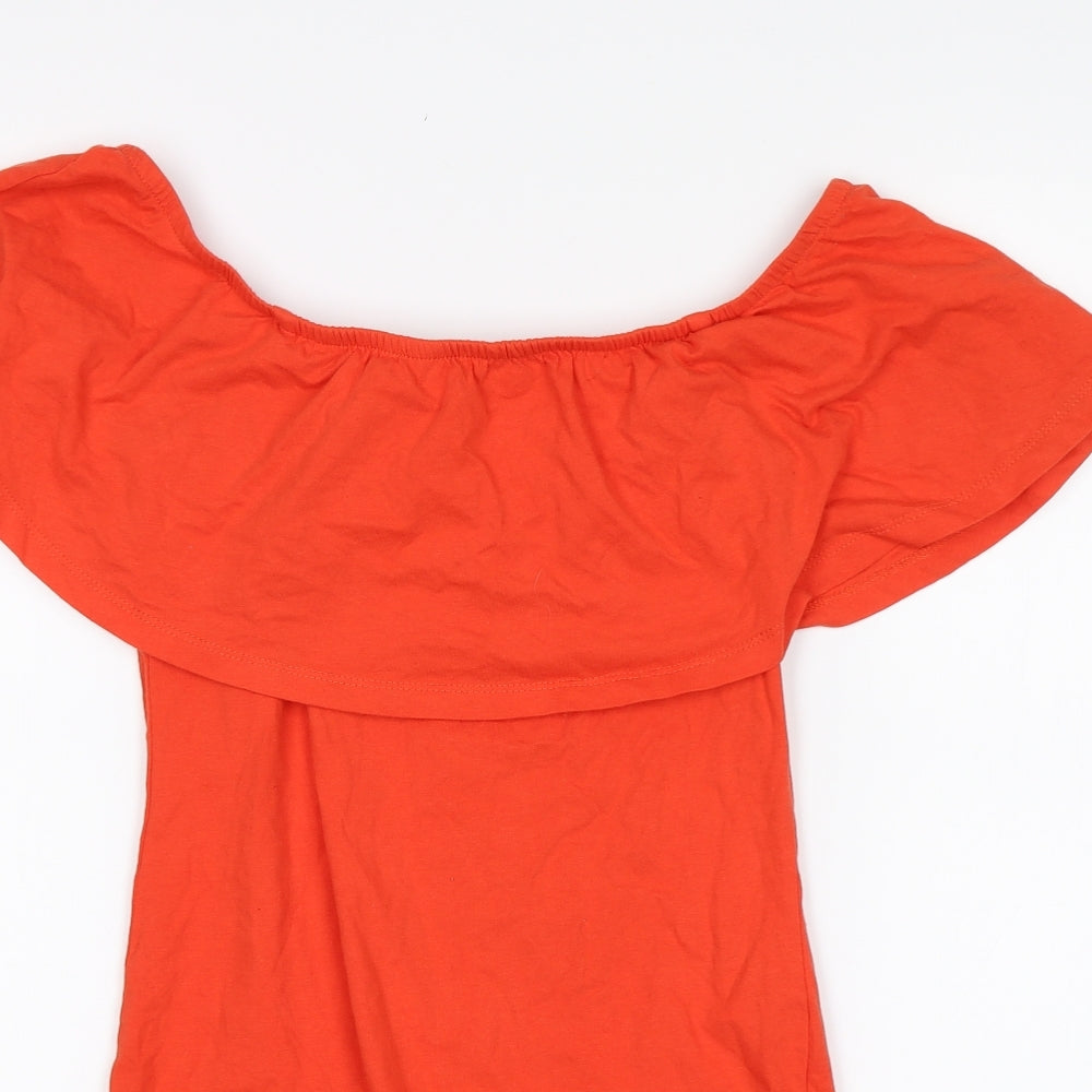 Primark Womens Orange   Leotard One-Piece Size 12