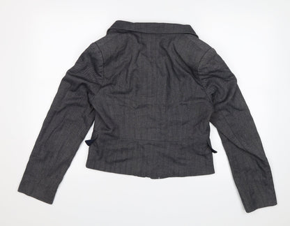 Womens UK Size 4 South Grey Jacket