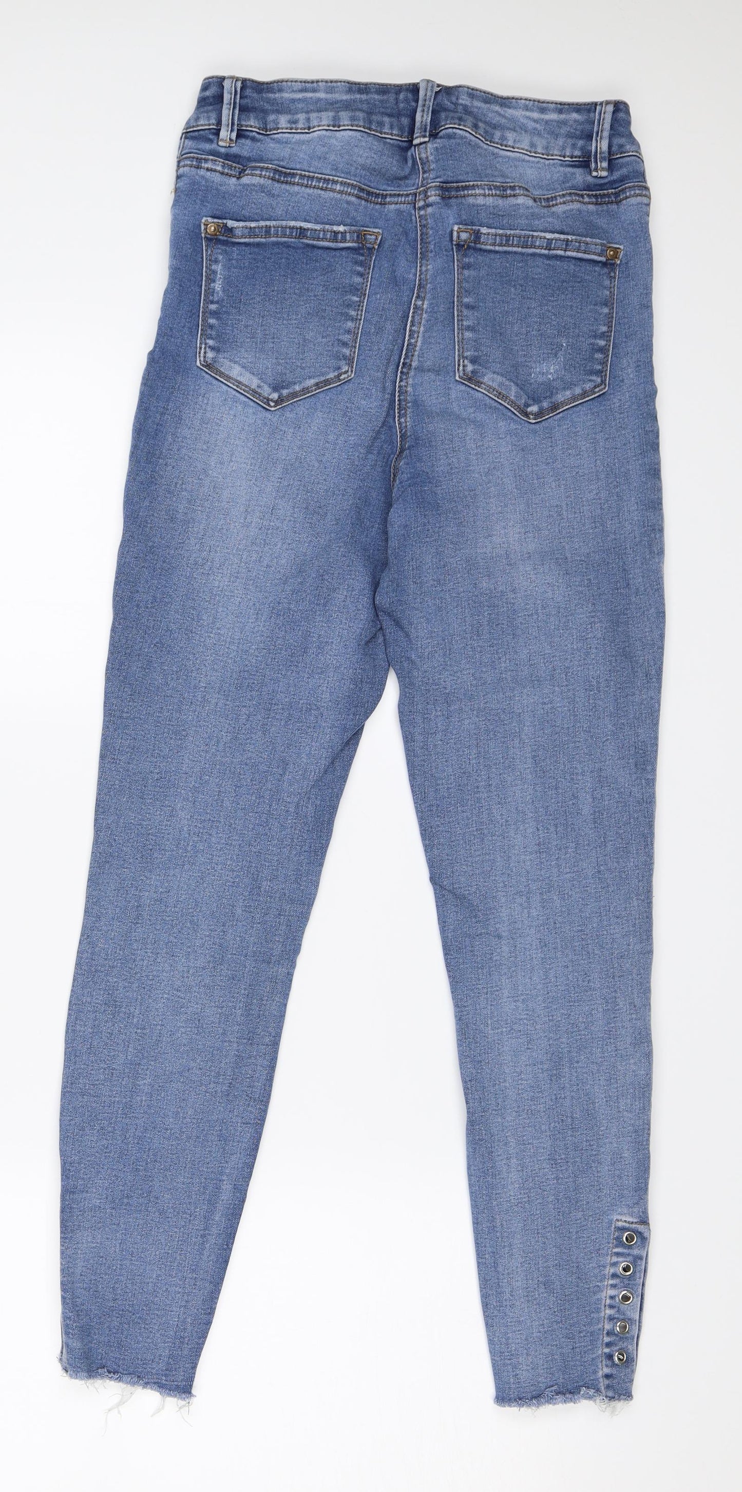 Preworn Womens Blue  Denim Skinny Jeans Size 10 L25 in