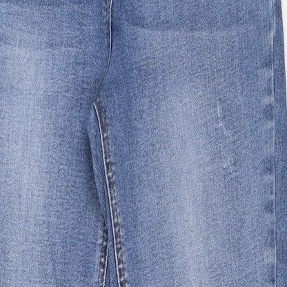 Preworn Womens Blue  Denim Skinny Jeans Size 10 L25 in