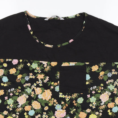 Womens UK Size 12 Capsule Black Basic T-Shirt