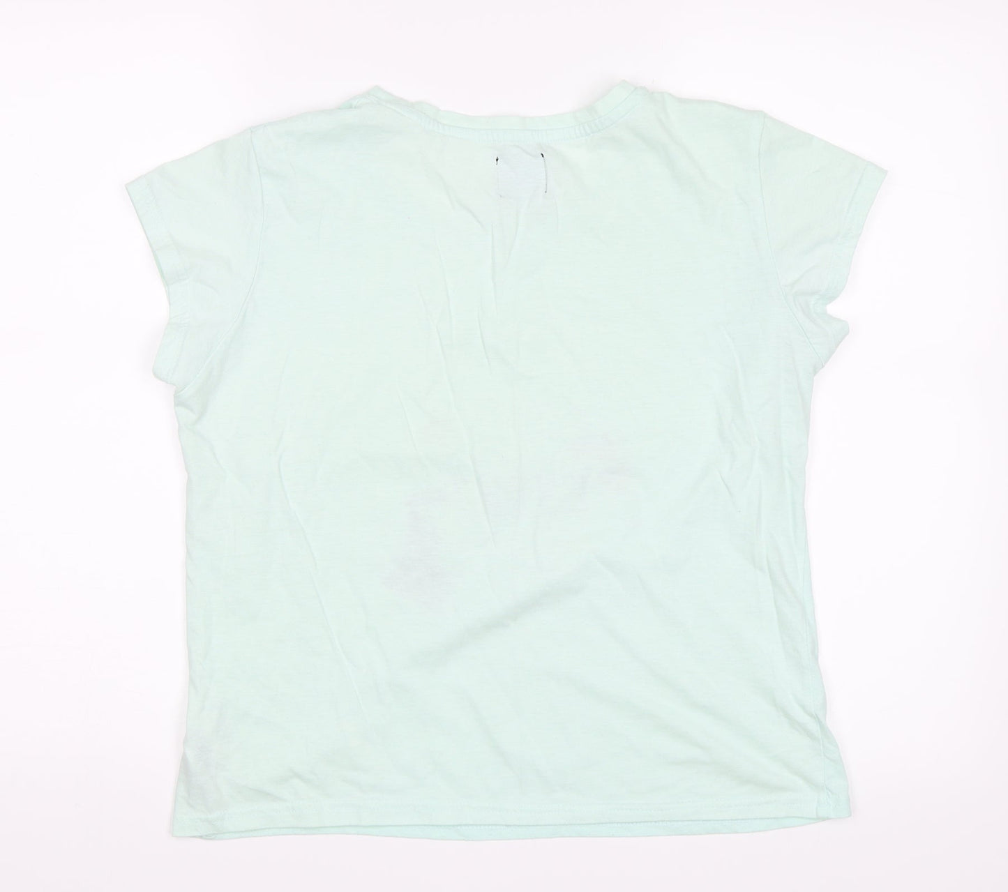 Womens UK Size M Love to Lounge Green Basic T-Shirt