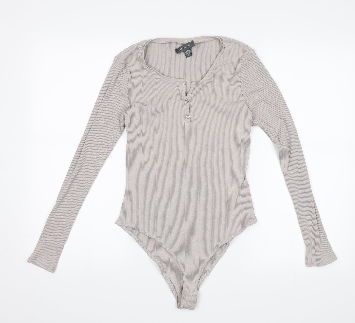 Primark Womens Grey   Bodysuit One-Piece Size S
