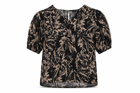 Womens UK Size 12 F&F Black Basic Blouse