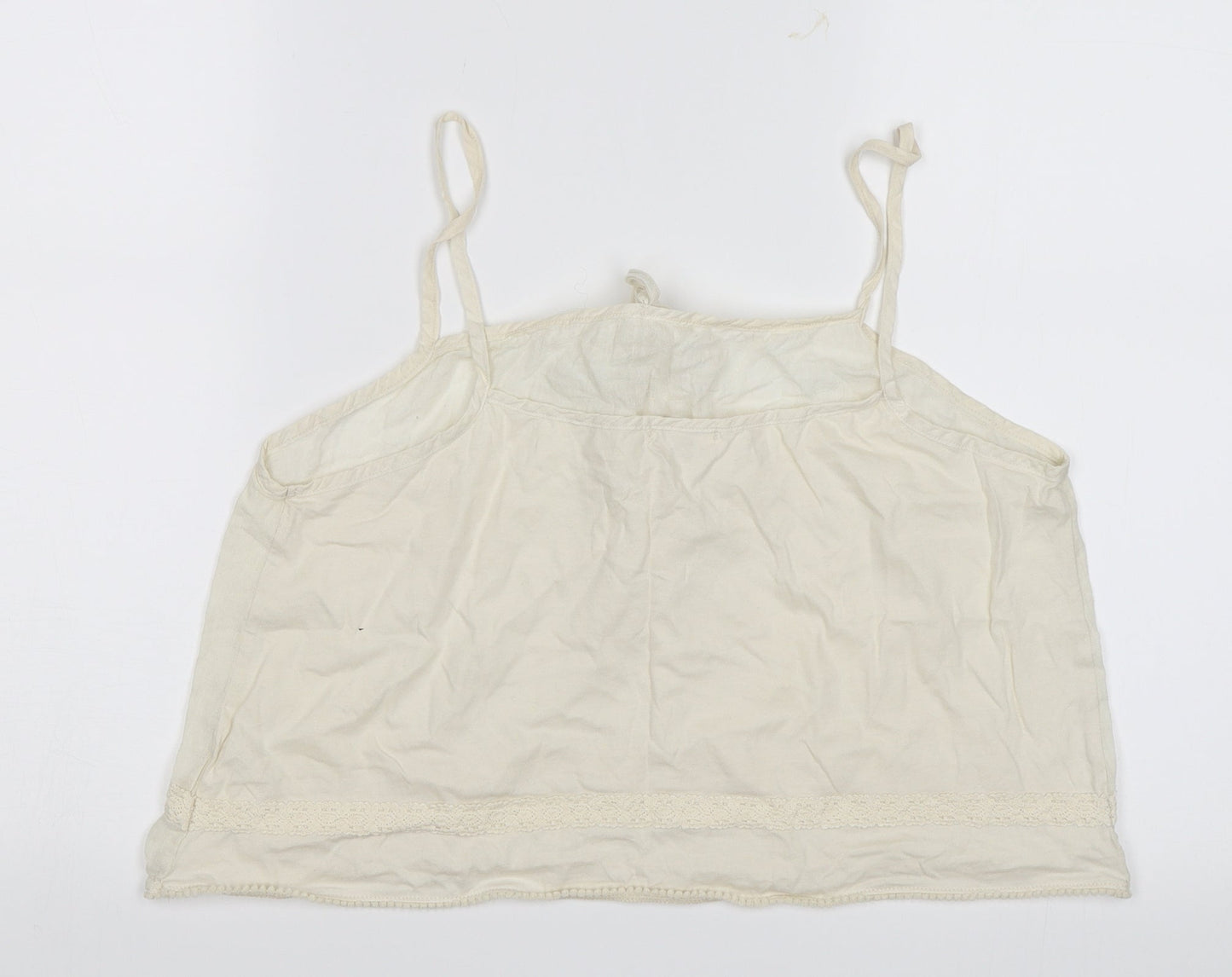 Womens UK Size 12 River Island White Camisole T-Shirt