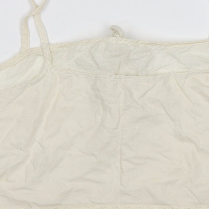 Womens UK Size 12 River Island White Camisole T-Shirt