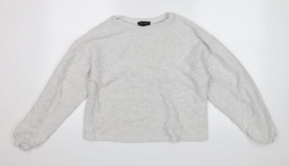 New Look Womens White   Pullover Jumper Size S