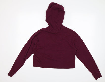 Divided Womens Red   Pullover Hoodie Size S