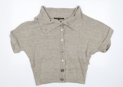 River Island Womens Beige   Cardigan Jumper Size 14