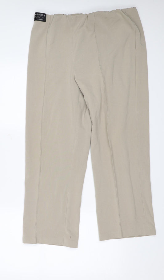 Autonomy Womens Beige   Trousers  Size 14 L25 in