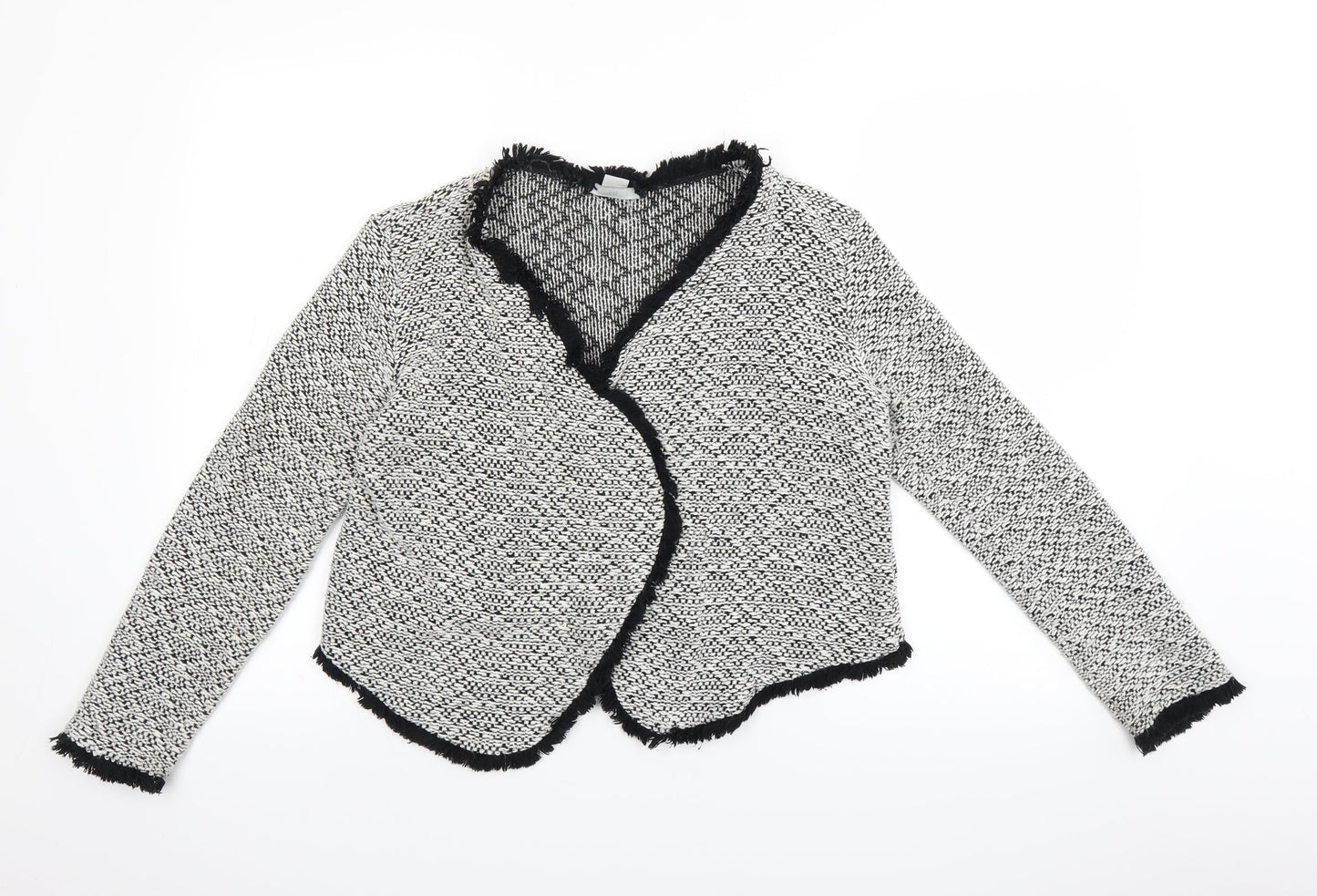 H&M Womens Grey   Cardigan Jumper Size M