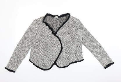 H&M Womens Grey   Cardigan Jumper Size M
