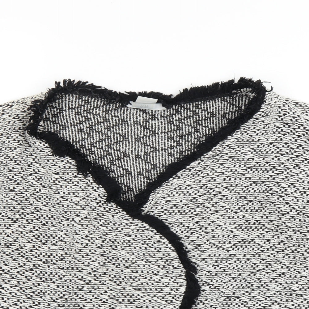 H&M Womens Grey   Cardigan Jumper Size M