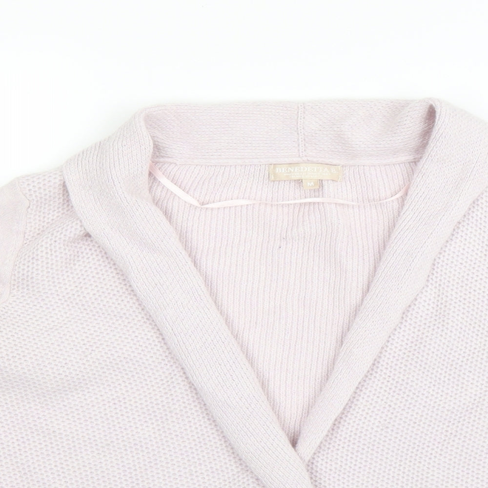 Benedetta B Womens Pink  Knit Cardigan Jumper Size M