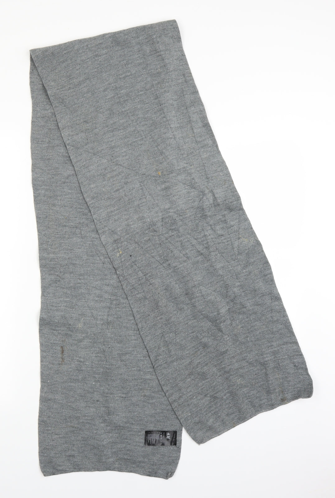 Front view of H&M unisex grey scarf one size