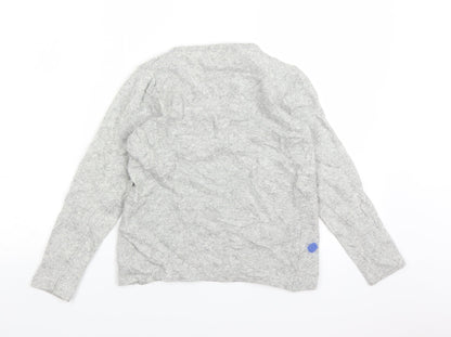 Benedetta B Womens Grey Polka Dot  Pullover Jumper Size S