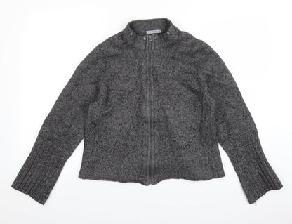 Marks and Spencer Womens Grey   Full Zip Jumper Size 16