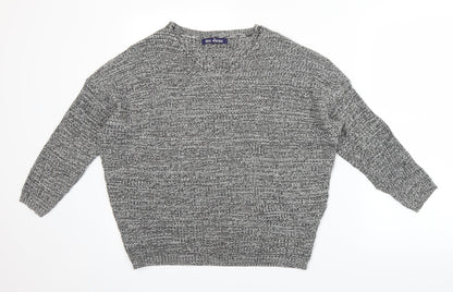 Me Jane Womens Grey  Knit Pullover Jumper Size M