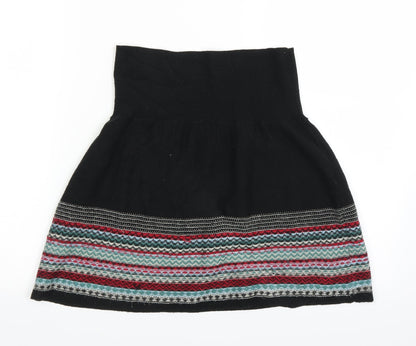 Miss Selfridge Womens Black Striped  Basic Blouse Size 8