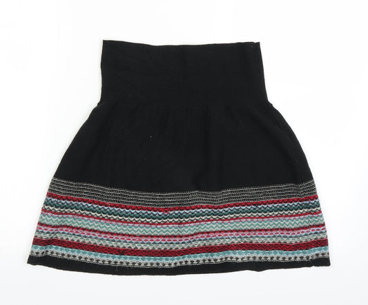 Miss Selfridge Womens Black Striped  Basic Blouse Size 8