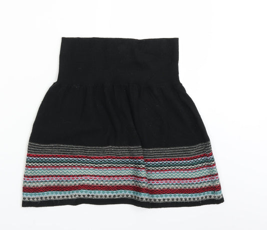 Miss Selfridge Womens Black Striped  Basic Blouse Size 8