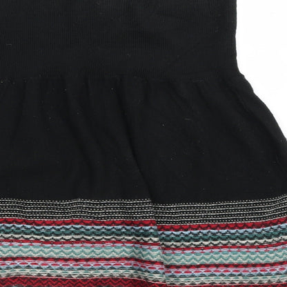 Miss Selfridge Womens Black Striped  Basic Blouse Size 8