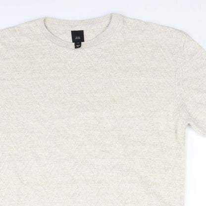 Womens UK Size M River Island Beige Basic Blouse