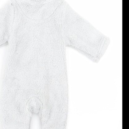 Preworn Baby Grey   Babygrow One-Piece Size 0-3 Months  - v