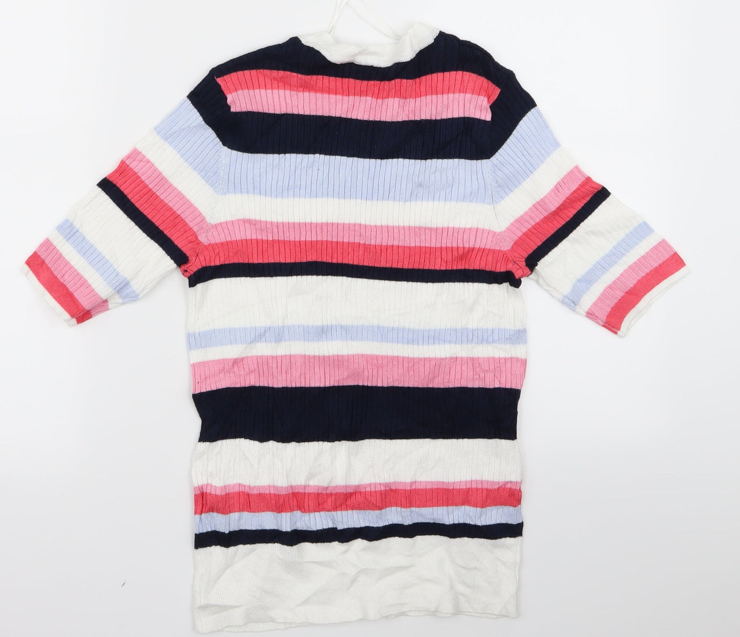 m&s Womens Multicoloured Striped  Pullover Jumper Size 10