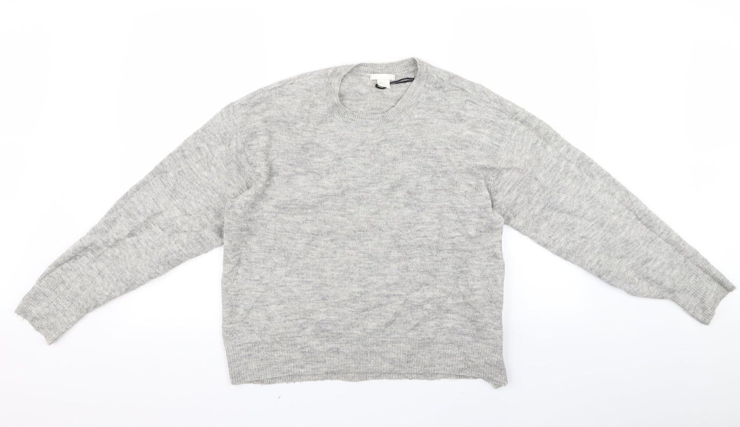 H&M Womens Grey   Pullover Jumper Size S