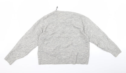 H&M Womens Grey   Pullover Jumper Size S