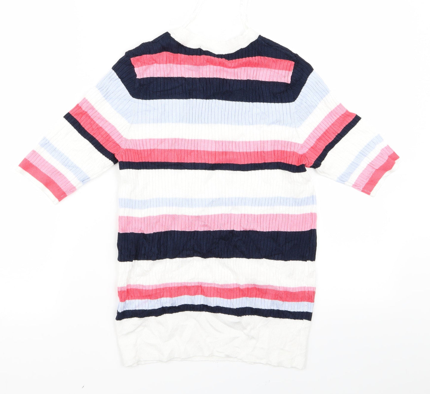 m*s Womens Multicoloured Striped  Pullover Jumper Size 12