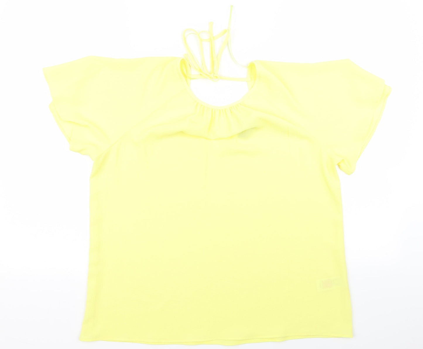 F&F Womens Yellow   Basic T-Shirt Size 14