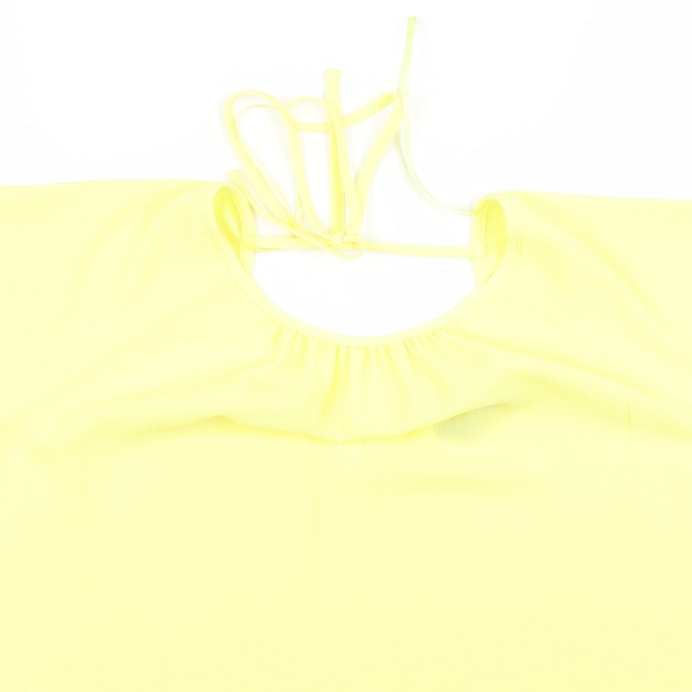 F&F Womens Yellow   Basic T-Shirt Size 14