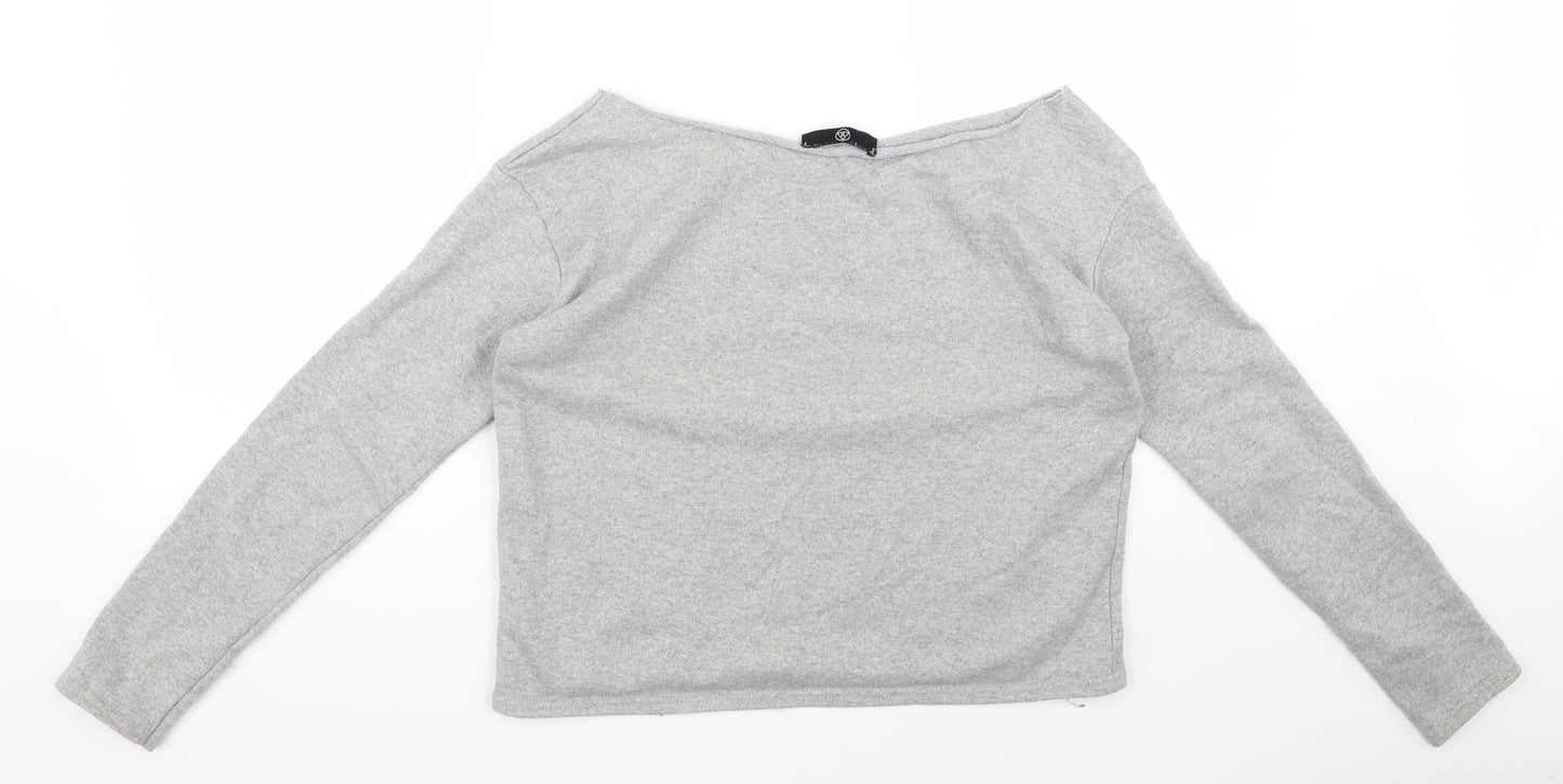 Missguided Womens Grey   Pullover Jumper Size 12