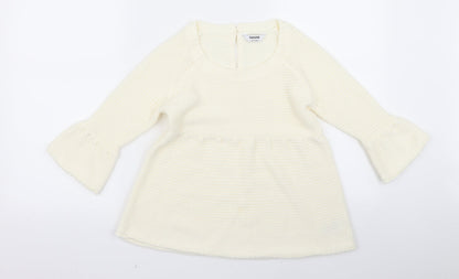 Tammy Girls White   A-Line  Size 2 Years